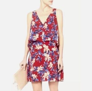 Intermix silk Lisette Layered floral print dress Large